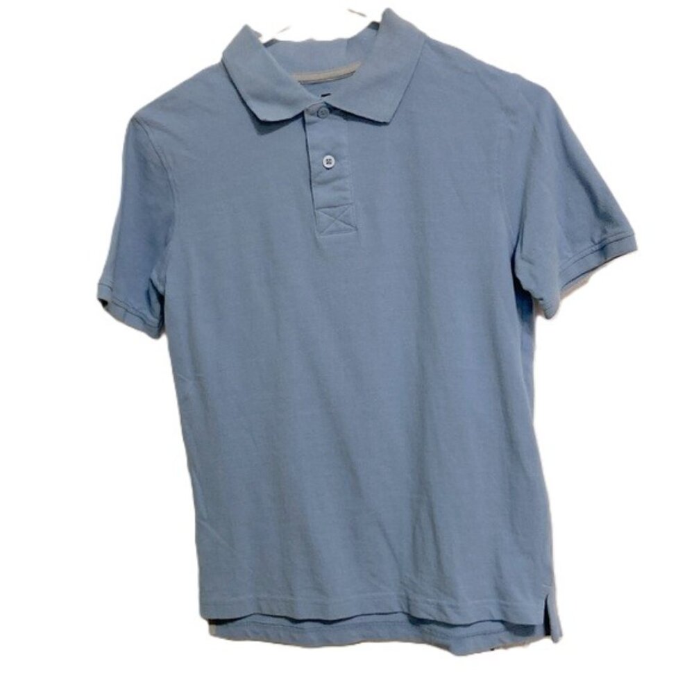 L&D Polo Collared Light Blue School Uniform Shirt Youth Unisex Large 12 14